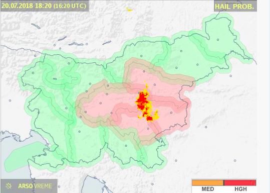 Nevihte E Zajele Slovenijo Arso Opozarja Na Ve Jo Verjetnost Pojava