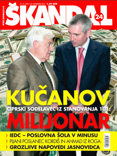Novi Škandal24: Kučanov ciprski sodelavec iz stanovanja 101