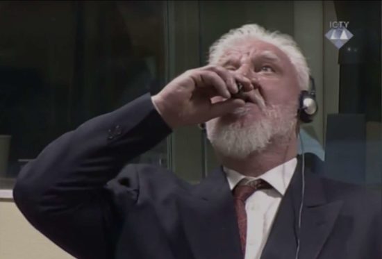 ZNAN VZROK SMRTI V HAAGU General Praljak je spil …