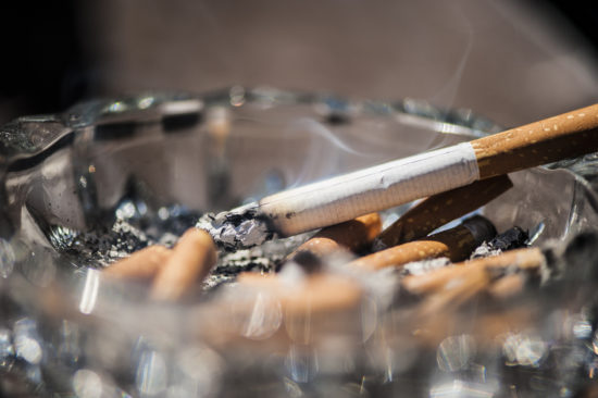 Cigaretni ogorek zakuril zemljo za rože