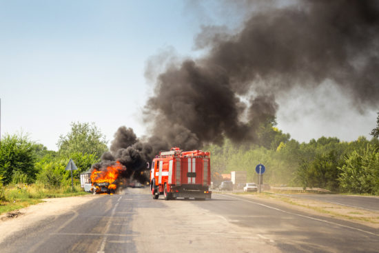 Strašna smrt na Štajerskem: zgorel pod motorjem