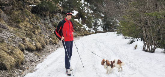 SAŠO AVSENIK: S psičkom Montijem na Planico