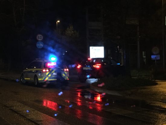 Ponoči padlo drevo, nanj naletel avto, odneslo ga je s ceste