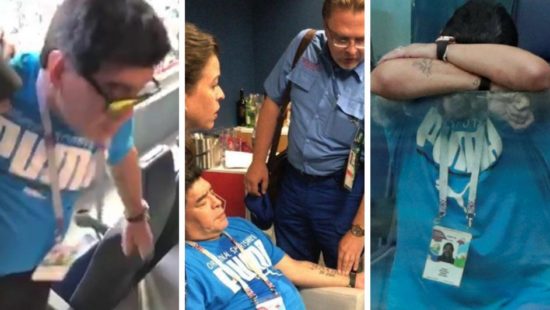VIDEO: MARADONA V BOLNICI Po slavju Argentine ni mogel niti hoditi