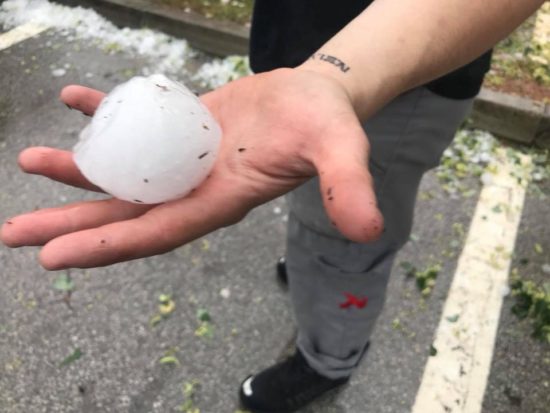 FOTO: KLESTILA TOČA, VEČJA KOT OREH Žal tudi noč ne bo mirna