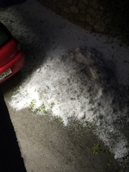 FOTO IN VIDEO: Huda ura na Gorenjskem