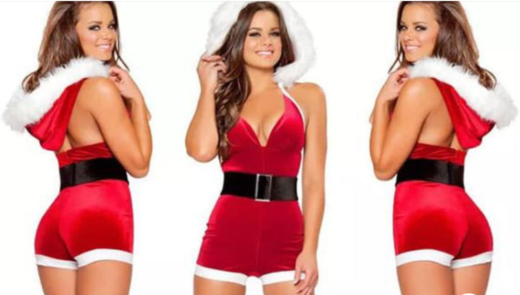 FOTO: To morate videti! Naročila je seksi božičkov kompletek, a ko ga je oblekla …