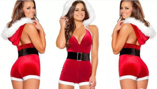 FOTO: To morate videti! Naročila je seksi božičkov kompletek, a ko ga je oblekla …