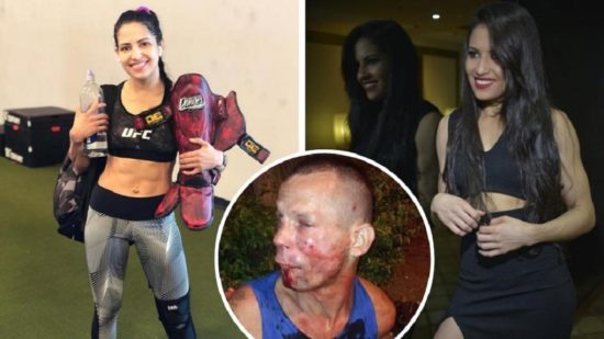 Skušal je oropati UFC lepotico, a je končal v bolnišnici