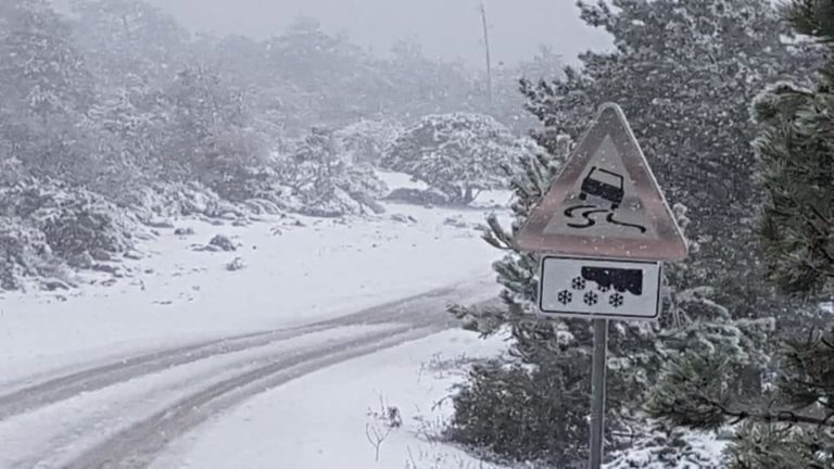 VIDEO: Tako sneženje so danes posneli na dalmatinskem otoku