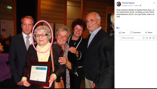 Šef upokojencev Sušnik: Rožca Šonc za Šoltesa agitira brez soglasja