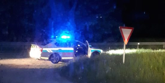 Po uri in pol je iz avta skočil sopotnik