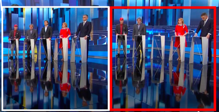 VIDEO: Kaj se je zgodilo na soočenju? Kandidatu se je na čelu nabirala potna sraga, po oglasih je izginil