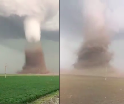 Vremenski pojav, ki ga v Evropi nismo vajeni: Močan tornado je prevračal celo avtobuse