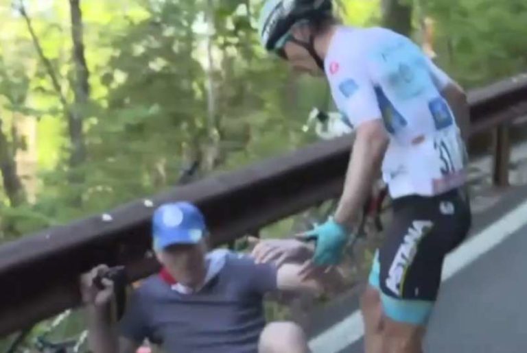 VIDEO: Blamaža Slovencev na Giru! Ni bil le napad na kolesarja, sedaj bo še Roglič dobil kazen