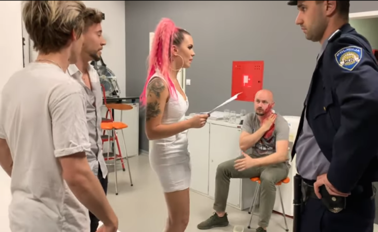 VIDEO: Niki Zorjan in fantoma iz dua BQL se je na snemanju v Zagrebu pripetil velik pretres, bilo je krvi, klicali so policijo, udeležen tudi Raay