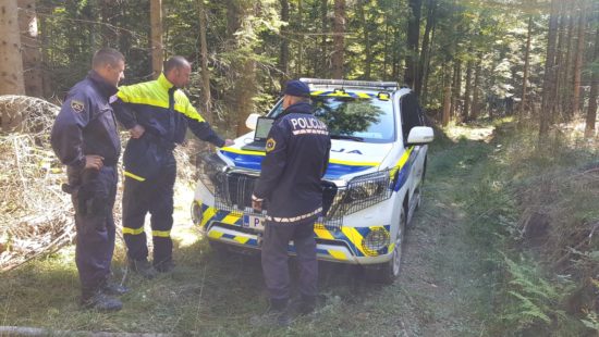 S strmega pobočja gozda slišal klice na pomoč