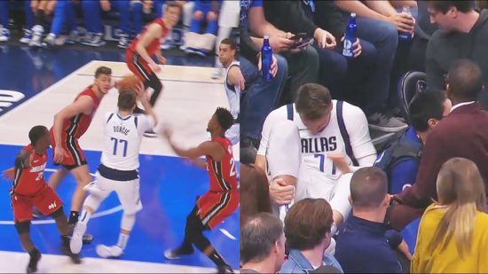 VIDEO: To se je zgodilo Luki Dončiću, igro zapustil po 100 sekundah