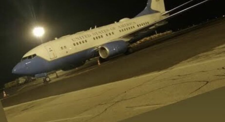 FOTO: Na Letališču Jožeta Pučnika v soboto pristalo letalo ameriških zračnih sil