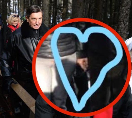 FOTO: Pahor za praznike v javnost z informacijo, zakaj s partnerko ne živita skupaj, posnetek razkriva, da je včeraj drugo držal za roko