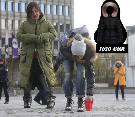 Završalo: Proti vladnim ukrepom za pomoč upokojencem, s.p.-jem in drugim skupinam, ki jih je prizadela kriza, v jakni za 1620 evrov!