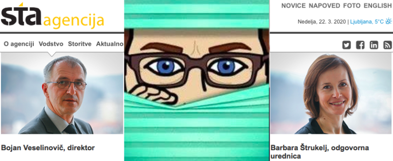 Uslužbenec UKC Ljubljana, ki je napadel bolnika s koronavirusom, nadzira tudi Slovensko tiskovno agencijo