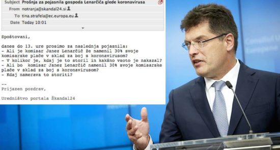 RTV Slovenija bi zaradi njega vrgla vlado, komisar Lenarčič je na Slovenijo očitno povsem pozabil, poglejte kam vse pošilja maske, le k nam ne