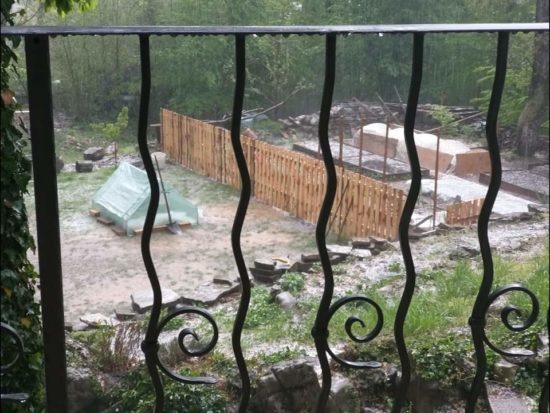 FOTO: Popoldne nevihta prinesla sodro