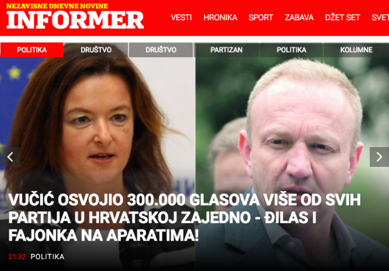 Fajonova s FDVjevsko latovščino razjezila Srbe, pišejo “Fajonka na aparatih!”