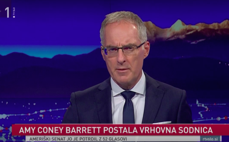 Javni zavod RTV Slovenija!? O nepravilnostih pri kadrovanju na slovenskem vrhovnem sodišču niti besedice, o ameriškem še z gostom