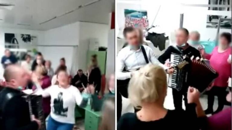 Glasba v živo in brez mask! V javnost prišli posnetki iz covid bolnišnice