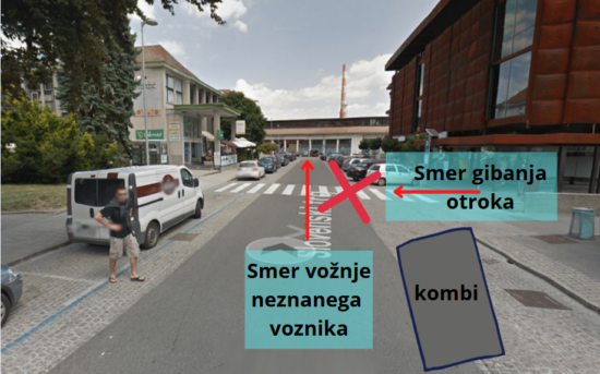 Policija išče priče! V trčenju poškodovan otrok, voznik s kraja nesreče odpeljal