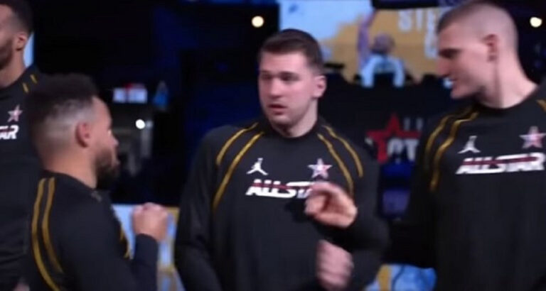 Luka Dončić je zmrznil, Curry je vpil naj! Prizor iz NBA All Star je postal hit
