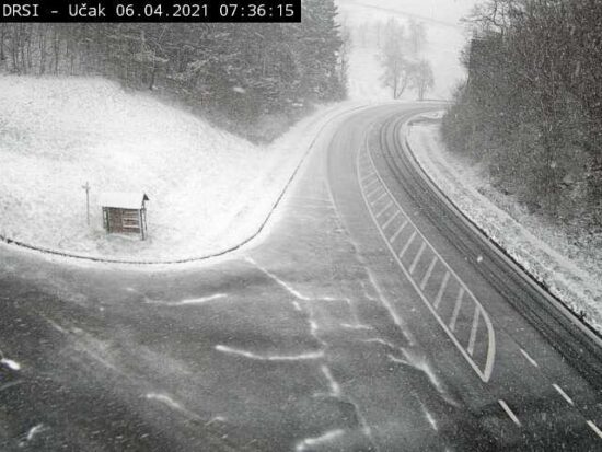 V torek se vrača sneženje, Arso dopušča močnejše padavine