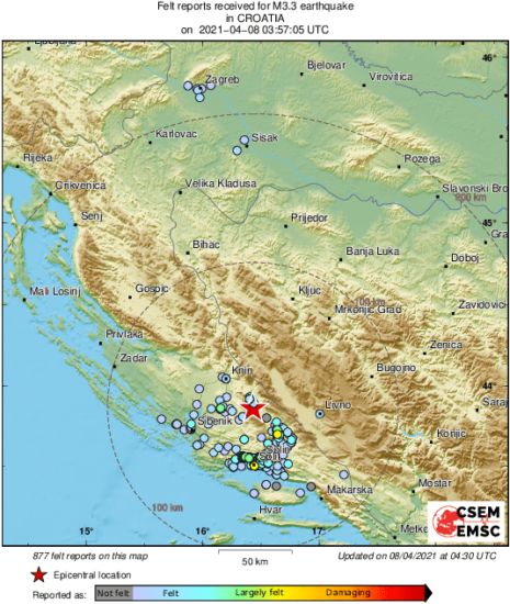 Hrvaško močno streslo: Kakšnih 10 sekund prej detonacija, potem so samo čakali, da začne tresti