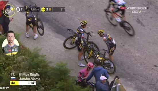 Roglič grdo padel, je Tour zanj končan? Tu je njegov odgovor