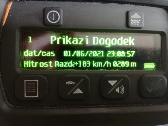 Groza, koliko je peljal voznik začetnik na regionalni cesti