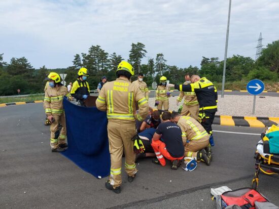 Motorist (30) je močno zaviral, a bilo je usodno