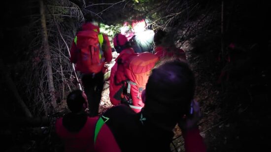 Pozno zvečer izgubljena v močvirju