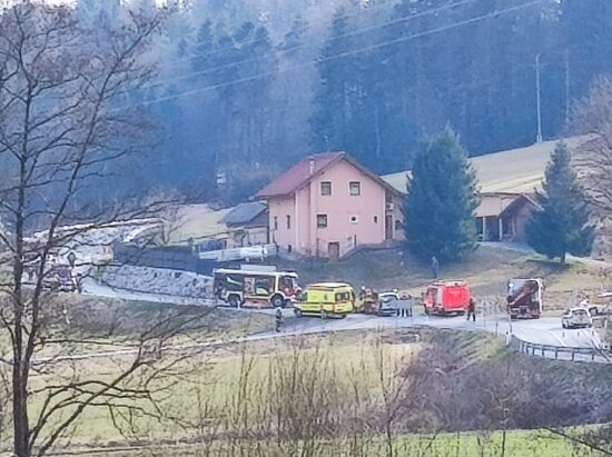 FOTO: Nesreča motorista, na pomoč kar štiri gasilska društva