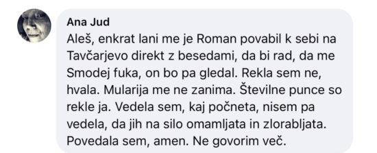 Novinarka šokirala ob aferi Smodej: Uranjek hotel, da me Smodej f** pred njim
