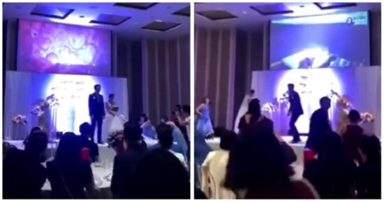 VIDEO: Ženin na poroki predvajal posnetek neveste, ki je seksala z možem njegove noseče sestre