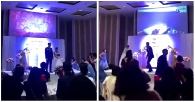 VIDEO: Ženin na poroki predvajal posnetek neveste, ki je seksala z možem njegove noseče sestre