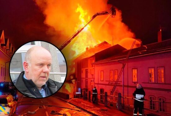(ODLAZKOVO IMETJE SPET GORI) Danes popoldne v Majdičevem mlinu v Kranju znova zagorelo